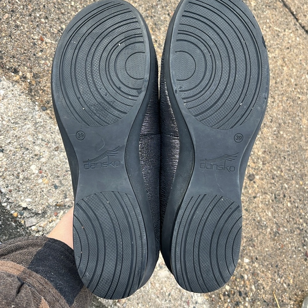Dansko Metallic Black Flats - Picture 10 of 13